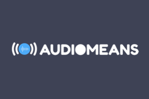 Logo of podcast hosting service platform Audiomeans