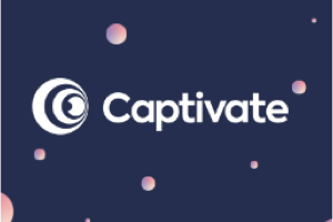 Logo of podcast hosting service platform Captivate