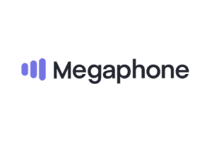 Logo of podcast hosting service platform Megaphone